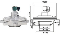 袋式四寸淹沒式電磁脈沖閥 袋式四寸淹沒式電磁脈沖閥