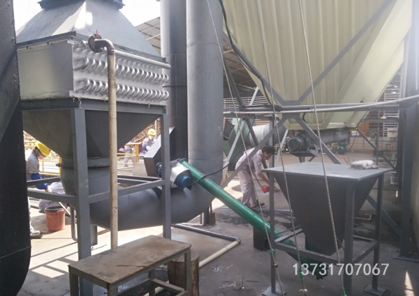 山東荷澤5T生物質鍋爐除塵器安裝完畢 山東荷澤5T生物質鍋爐除塵器安裝完畢